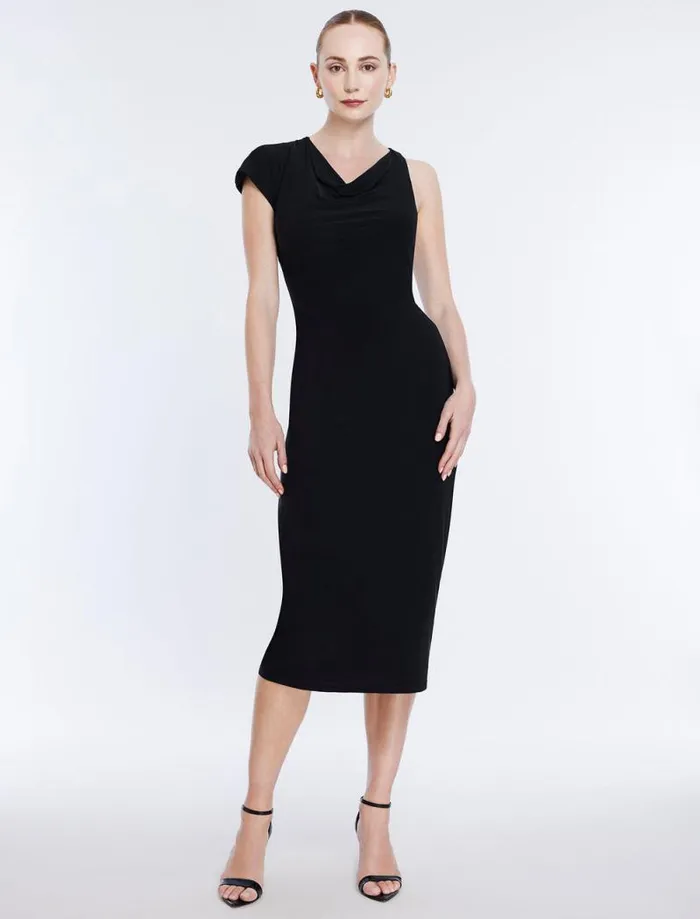 Women Blianna Asymmetrical Dress Black BCBG Dresses