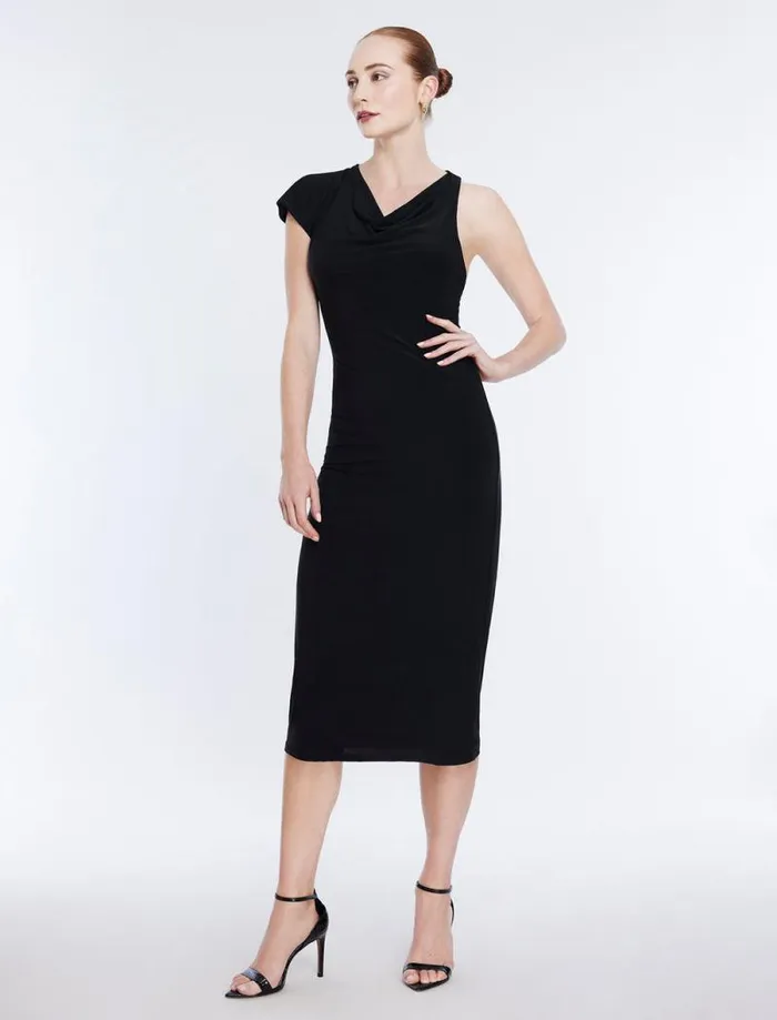 Women Blianna Asymmetrical Dress Black BCBG Dresses
