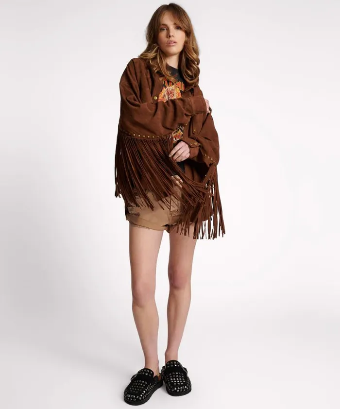 Women BLIND FOR LOVE FRINGED DARIA JACKET One Teaspoon Jackets Women BLIND FOR LOVE FRINGED DARIA JACKET One Teaspoon Jackets
