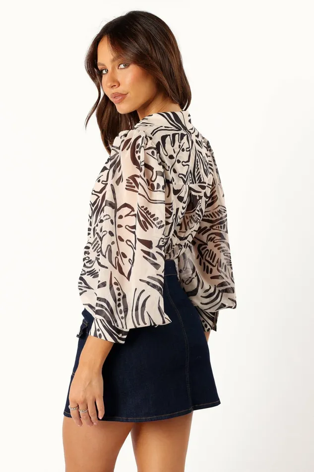 Women Blouses and Shirts Petal and Pup Fleetwood Blouse Santino Print