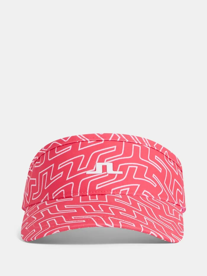Women Bon Print Visor Azalea Outline Bridge Swirl JLindeberg Caps Women Bon Print Visor Azalea Outline Bridge Swirl JLindeberg Caps