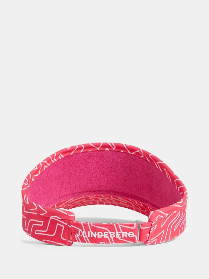 Women Bon Print Visor Azalea Outline Bridge Swirl JLindeberg Caps Women Bon Print Visor Azalea Outline Bridge Swirl JLindeberg Caps