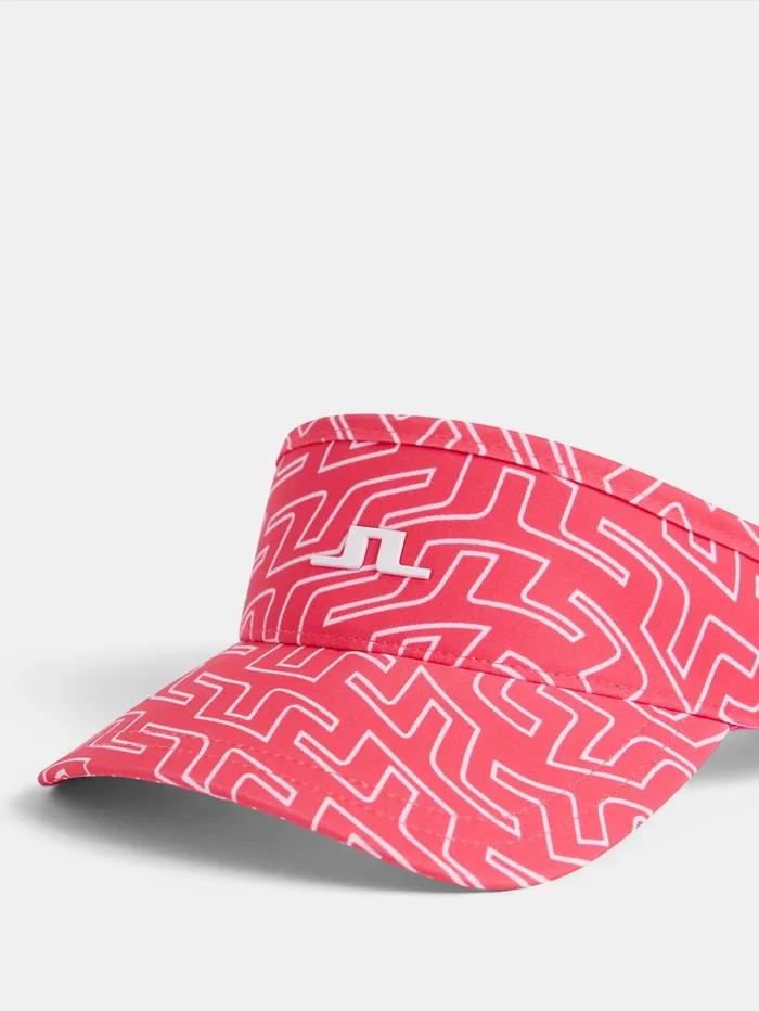 Women Bon Print Visor Azalea Outline Bridge Swirl JLindeberg Caps Women Bon Print Visor Azalea Outline Bridge Swirl JLindeberg Caps