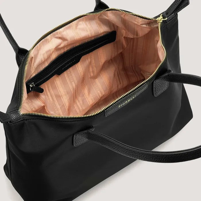 Women Bonnie Large Nylon Tote Black Fiorelli Tote Bags