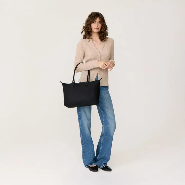 Women Bonnie Large Nylon Tote Black Fiorelli Tote Bags
