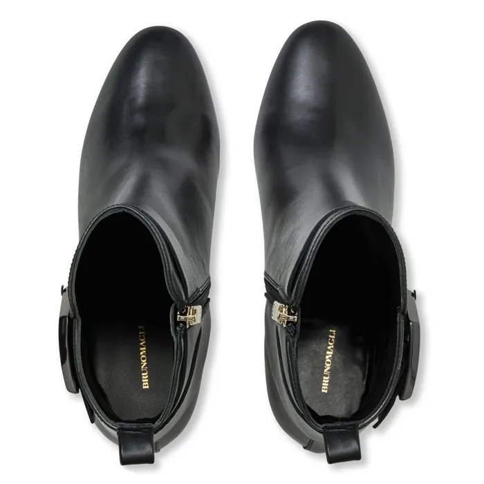 Women Boots Bruno Magli Mia Side Zip Boot Black