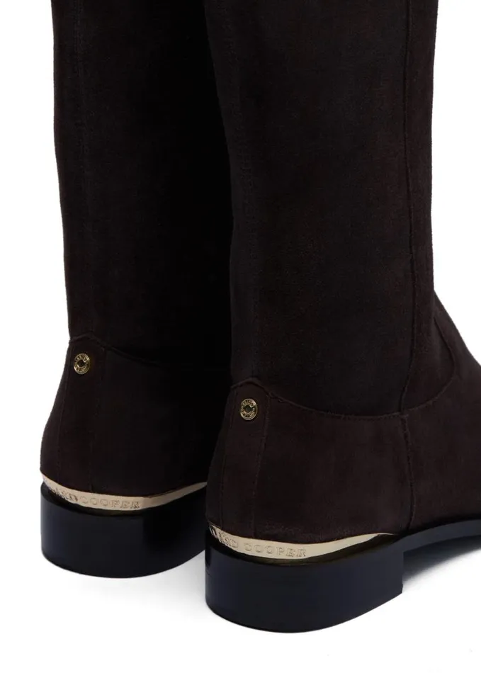 Women Boots Holland Cooper Albany Knee Boot Chocolate Suede Women Boots Holland Cooper Albany Knee Boot Chocolate Suede
