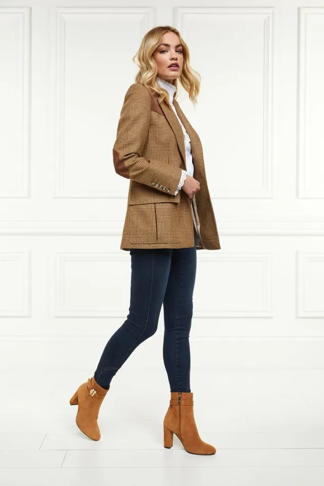 Women Boots Holland Cooper Mayfair Suede Ankle Boot Tan Women Boots Holland Cooper Mayfair Suede Ankle Boot Tan