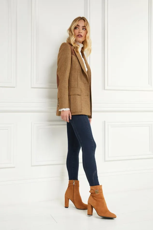 Women Boots Holland Cooper Mayfair Suede Ankle Boot Tan Women Boots Holland Cooper Mayfair Suede Ankle Boot Tan