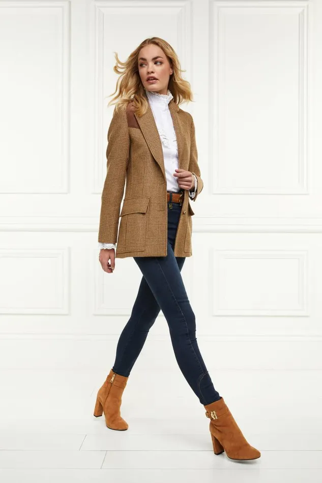 Women Boots Holland Cooper Mayfair Suede Ankle Boot Tan Women Boots Holland Cooper Mayfair Suede Ankle Boot Tan