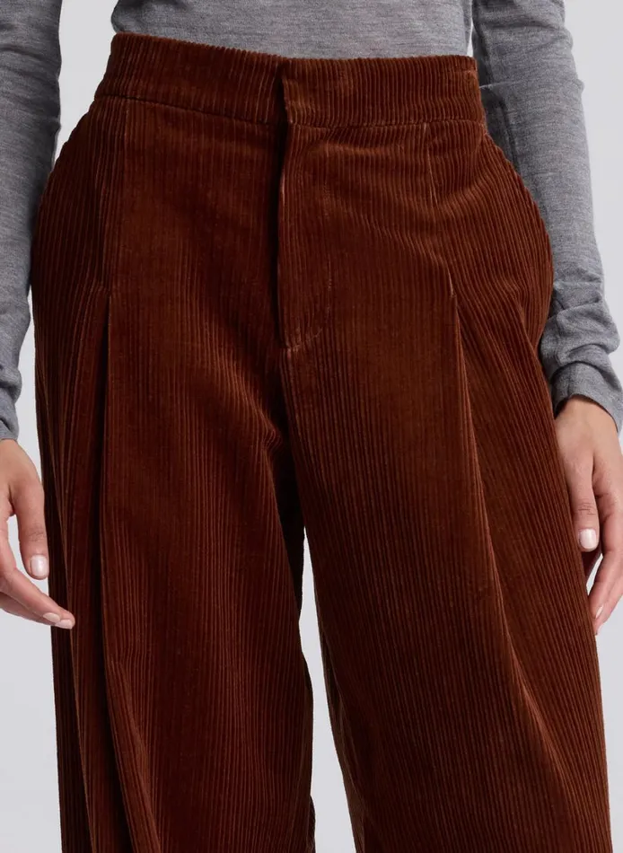 Women Bottoms ALC Andrew Wide Leg Corduroy Pant Brandy