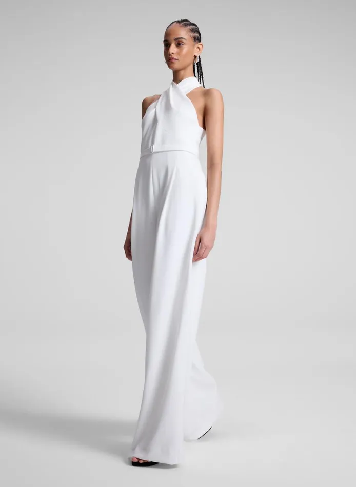 Women Bottoms ALC Murphy II Wide Leg Jumpsuit White