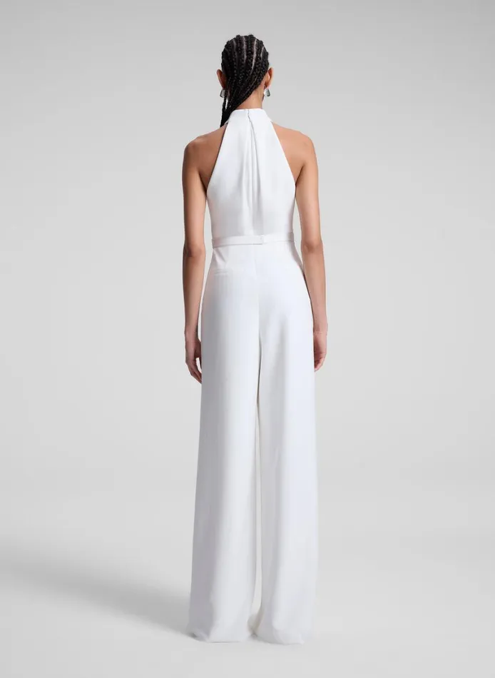Women Bottoms ALC Murphy II Wide Leg Jumpsuit White