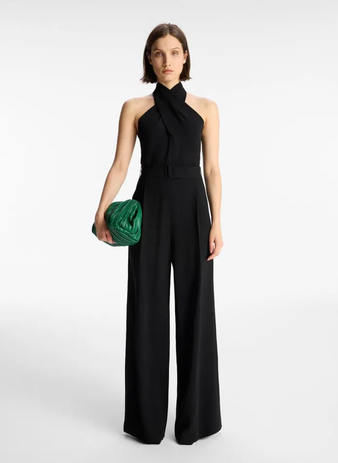 Women Bottoms ALC Murphy WideLeg Jumpsuit Black