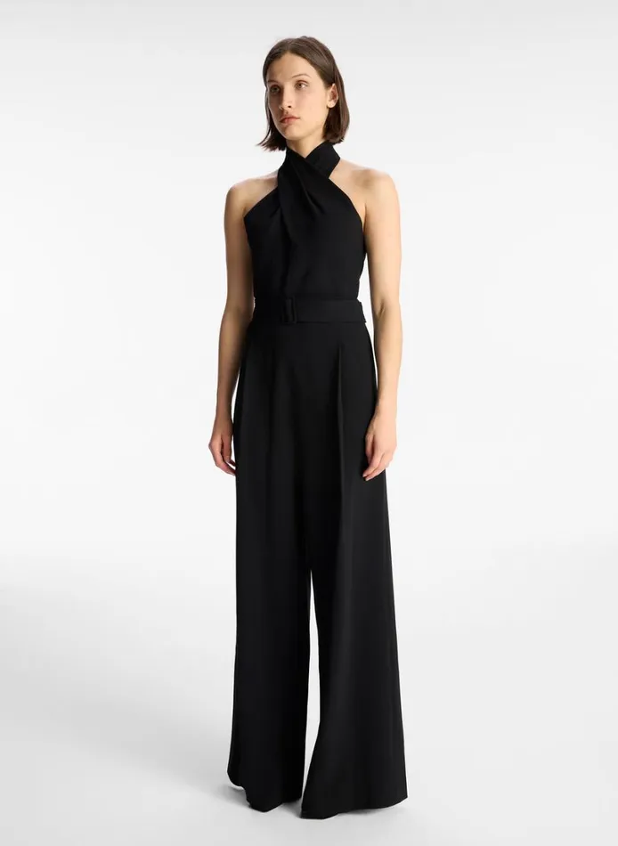 Women Bottoms ALC Murphy WideLeg Jumpsuit Black
