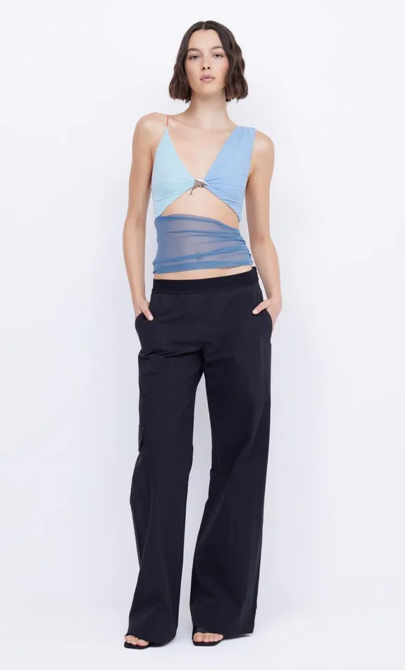 Women BYRON CUT OUT TANK 8211 SPLICED BLUE Bec Bridge Sleeveless