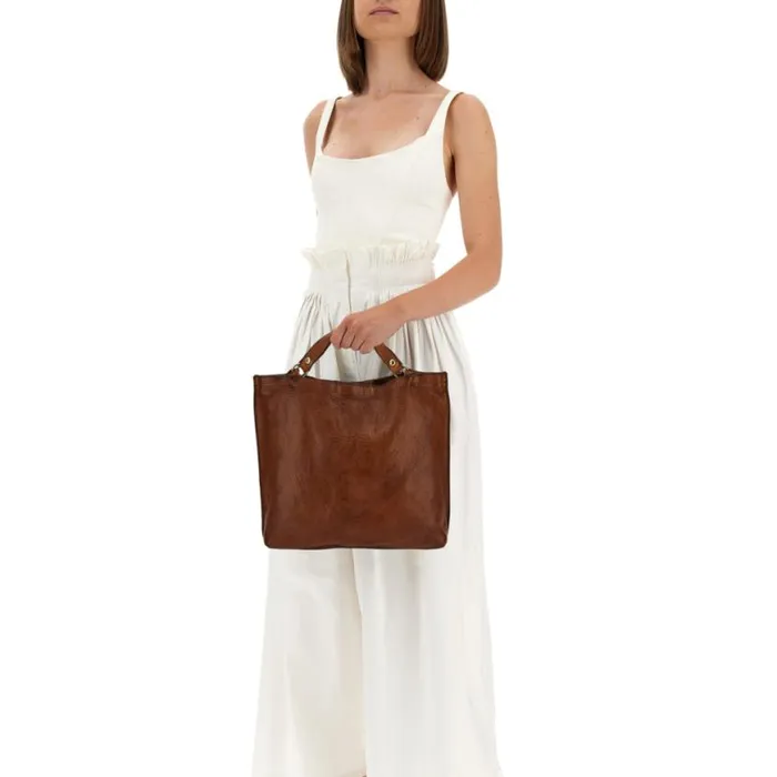 Women Calipso Cognac Campomaggi ShoppersTote Bags Women Calipso Cognac Campomaggi ShoppersTote Bags