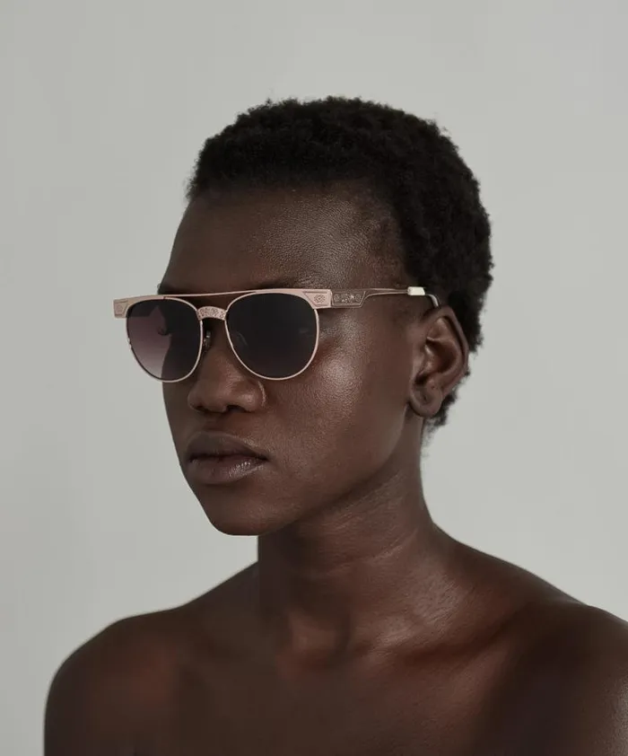 Women CAPTAIN CASH SUNGLASSES GOLD One Teaspoon Sunglasses