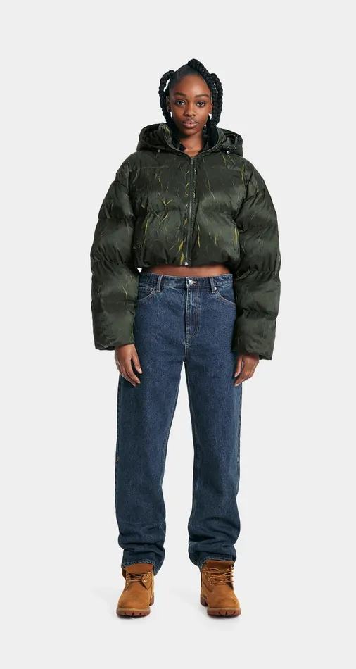 Women Cardamom Green Jorja Puffer Jacket Daily Paper Jackets