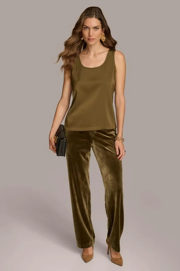Women CHARMEUSE SCOOP NECK CAMI Beech Donna Karan New York Sweaters And Tops Women CHARMEUSE SCOOP NECK CAMI Beech Donna Karan New York Sweaters And Tops