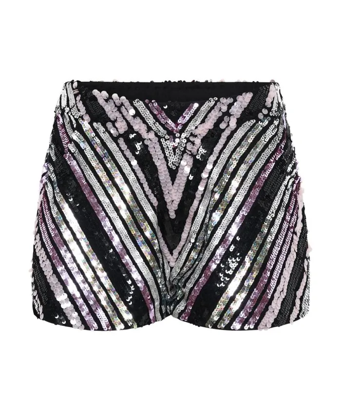 Women CHEVRON HAND SEQUIN PARTY SHORTS One Teaspoon Bottoms