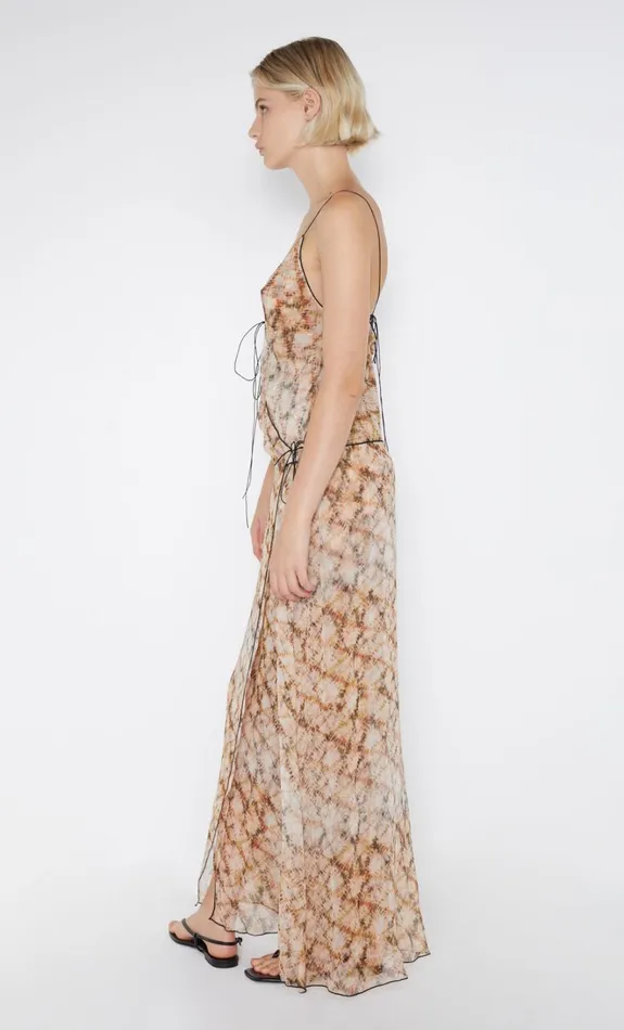 Women CIEL WRAP MAXI DRESS 8211 GEO SHIBORI Bec Bridge Wedding Guest