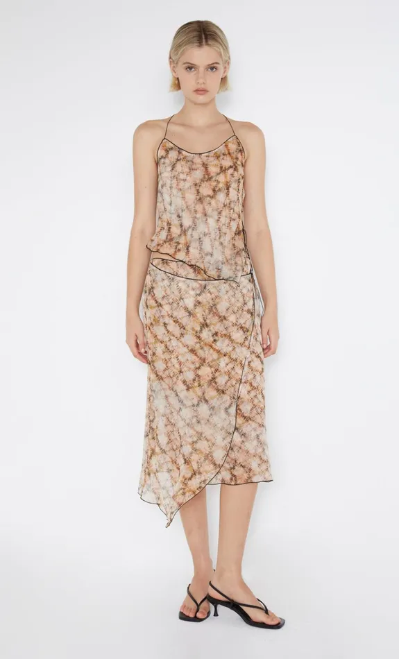 Women CIEL WRAP SKIRT 8211 GEO SHIBORI Bec Bridge Skirts