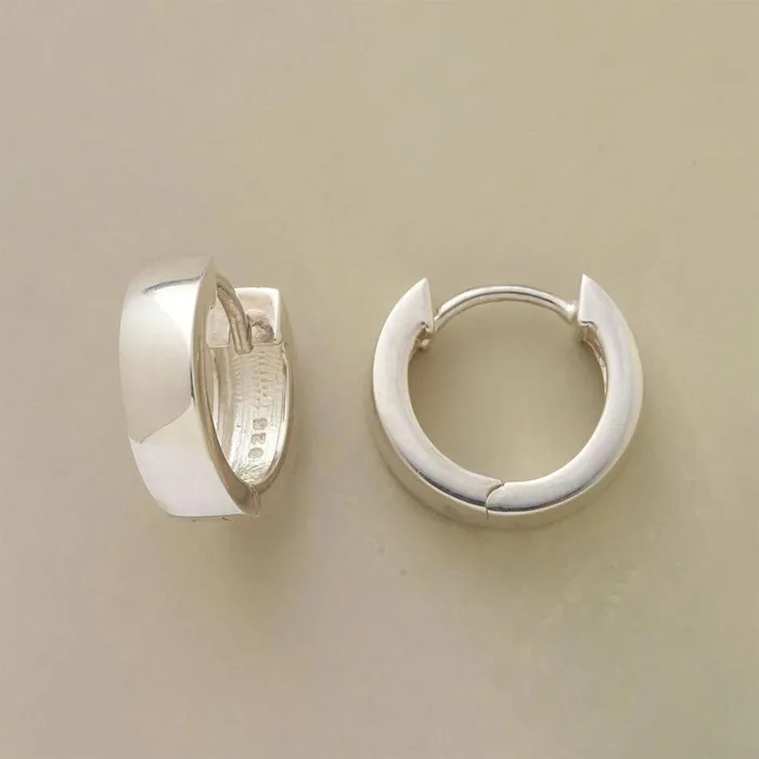 Women Classic Sterling Hoop Earrings Sundance Catalog Earrings