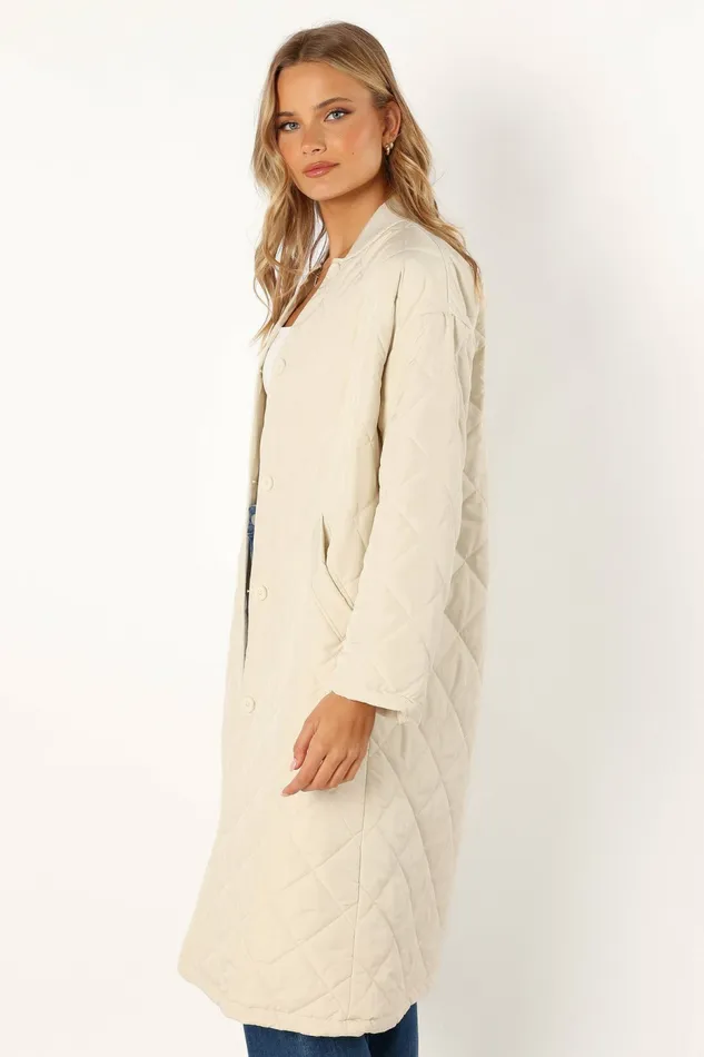 Women Clea Quilted Jacket Bone Jackets and Coats Petal and Pup