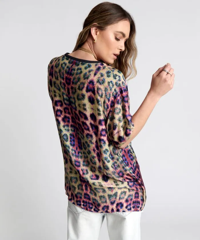 Women COLLISION SATIN TEE One Teaspoon Tees and Tanks Women COLLISION SATIN TEE One Teaspoon Tees and Tanks