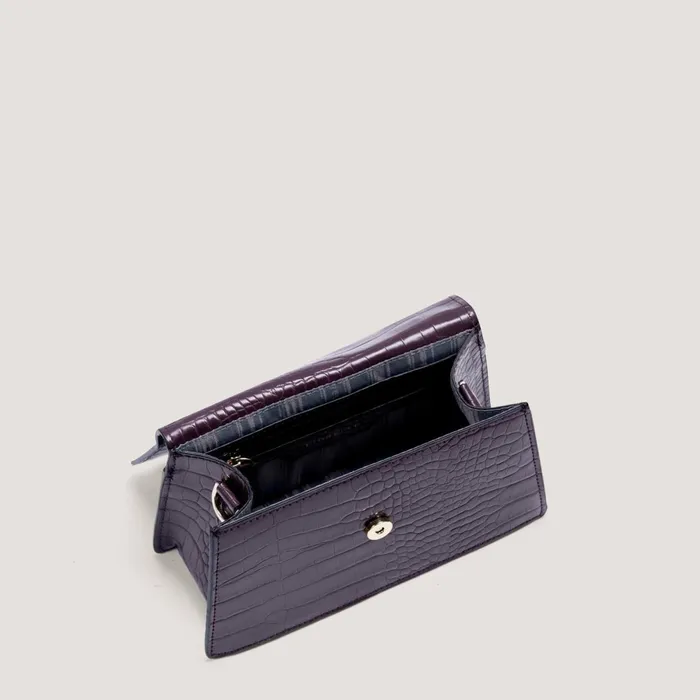 Women Colton Mini TopHandle Bag Burgundy Croc Fiorelli Grab Bags