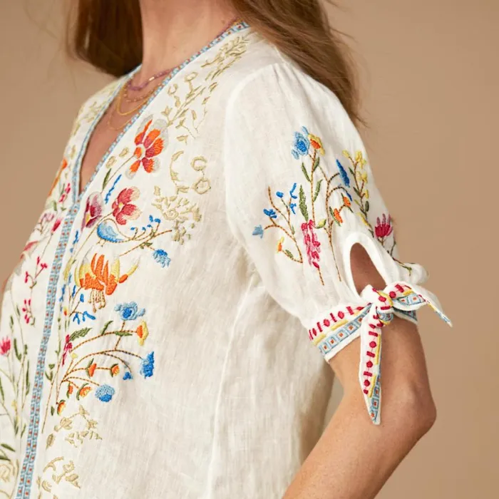 Women Cosetta Linen Top Petite White Sundance Catalog Petite Styles Women Cosetta Linen Top Petite White Sundance Catalog Petite Styles