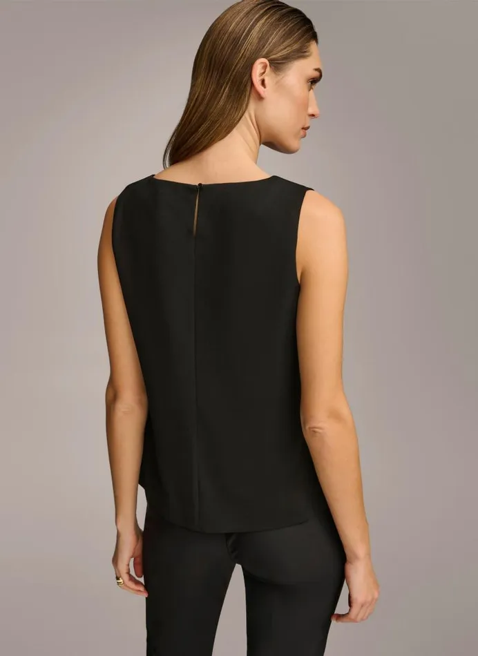Women CREW NECK LAYERING KNIT Black Donna Karan New York Sweaters And Tops Women CREW NECK LAYERING KNIT Black Donna Karan New York Sweaters And Tops