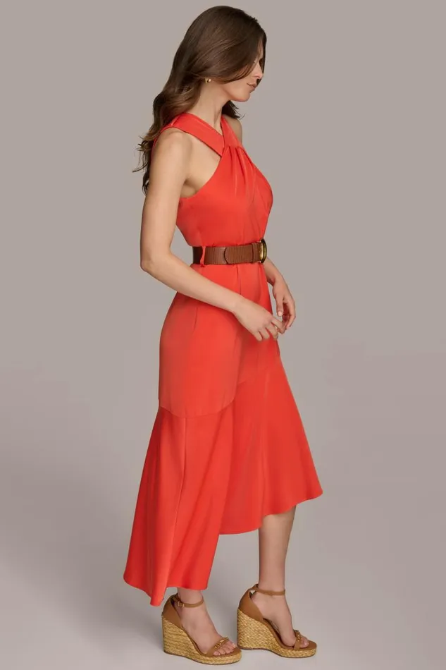 Women CRISS CROSS HALTER MIDI ASYMMETRICAL SKIRT Heat Donna Karan New York Dresses And Jumpsuits Women CRISS CROSS HALTER MIDI ASYMMETRICAL SKIRT Heat Donna Karan New York Dresses And Jumpsuits