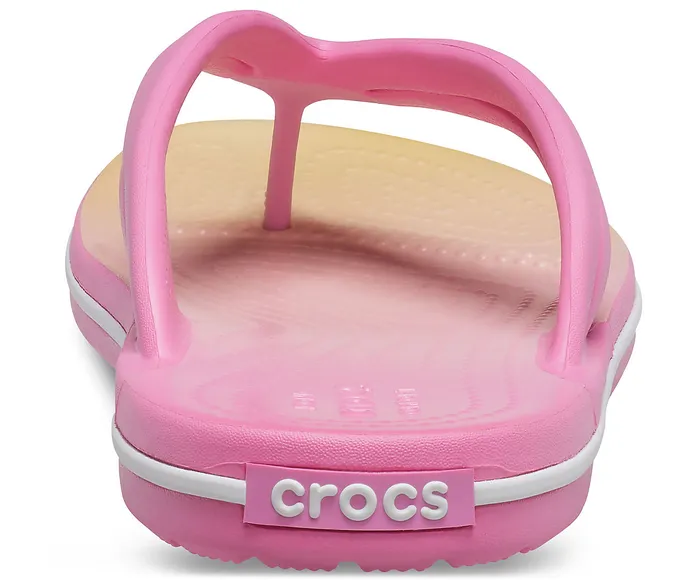 Women Crocs Crocband Ombre Flip Pink Lemonade Multi FlipFlops