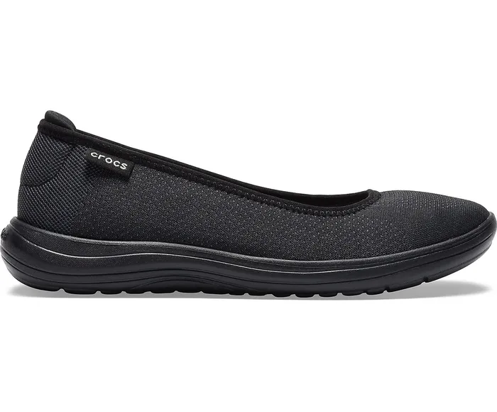 Women Crocs Crocs Reviva Flat Black Black Flats