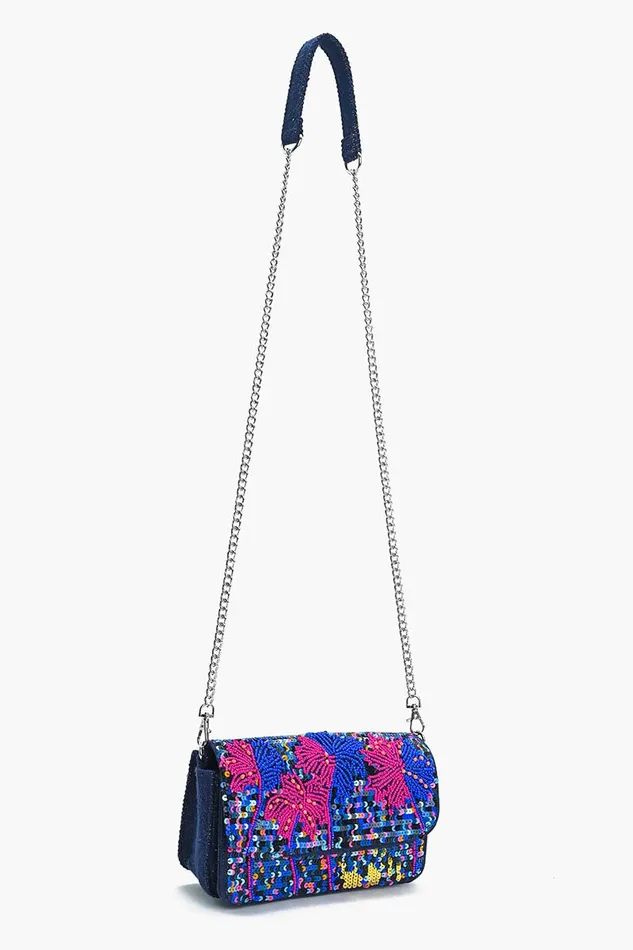 Women Crossbody Bags America and Beyond Palm Shimmers Crossbody Bag