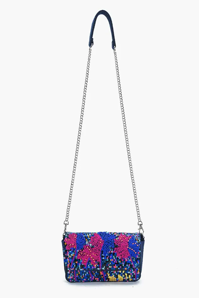 Women Crossbody Bags America and Beyond Palm Shimmers Crossbody Bag