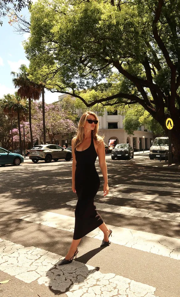 Women CYNDIE HALTER MIDI DRESS 8211 BLACK Bec Bridge Midi Dresses