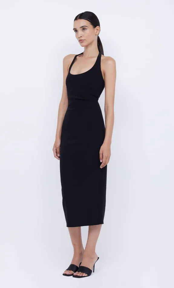 Women CYNDIE HALTER MIDI DRESS 8211 BLACK Bec Bridge Midi Dresses