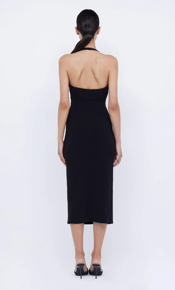 Women CYNDIE HALTER MIDI DRESS 8211 BLACK Bec Bridge Midi Dresses