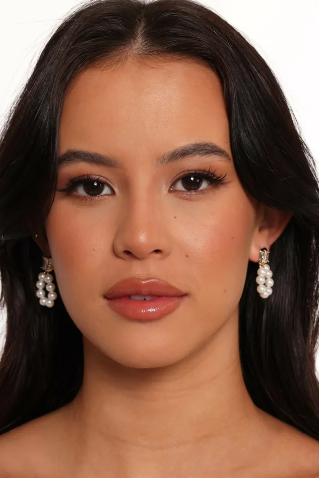 Women Dara Drop Earrings GoldPearl Earrings Petal and Pup