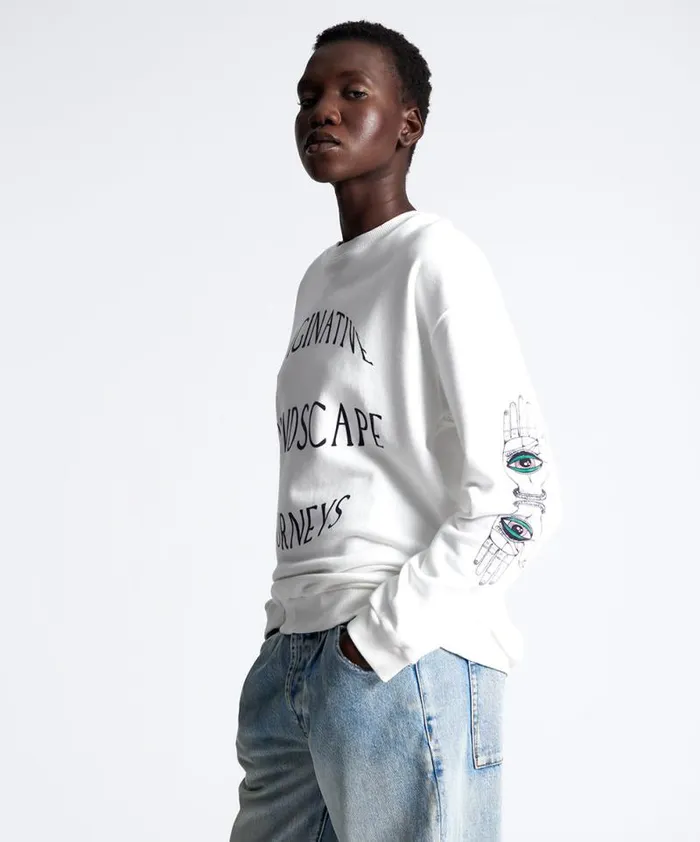Women DEEPER SOUNDS HAND OF WISDOM SWEATER One Teaspoon Hoodies And Sweats Women DEEPER SOUNDS HAND OF WISDOM SWEATER One Teaspoon Hoodies And Sweats