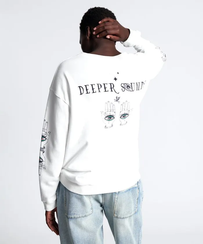 Women DEEPER SOUNDS HAND OF WISDOM SWEATER One Teaspoon Hoodies And Sweats Women DEEPER SOUNDS HAND OF WISDOM SWEATER One Teaspoon Hoodies And Sweats