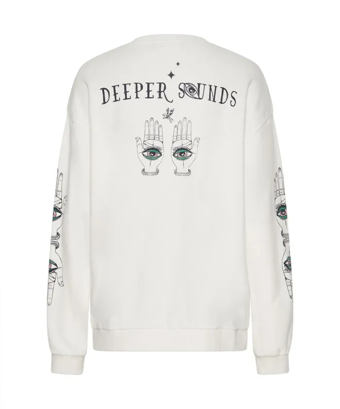 Women DEEPER SOUNDS HAND OF WISDOM SWEATER One Teaspoon Hoodies And Sweats Women DEEPER SOUNDS HAND OF WISDOM SWEATER One Teaspoon Hoodies And Sweats