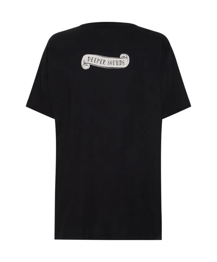 Women DEEPER SOUNDSCAPE ORGANIC UNISEX TEE One Teaspoon Basic Tees