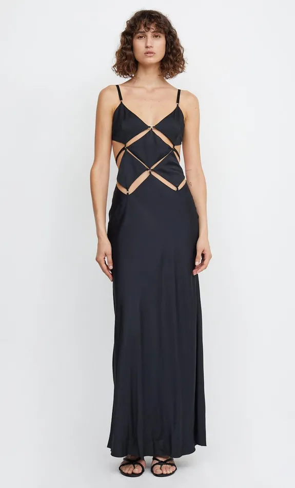 Women DIAMOND DAYS STRAP MAXI DRESS 8211 BLACK Bec Bridge Maxi Dresses