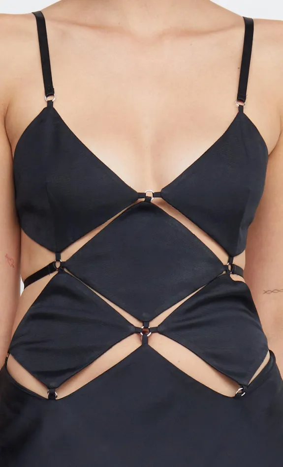 Women DIAMOND DAYS STRAP MAXI DRESS 8211 BLACK Bec Bridge Maxi Dresses