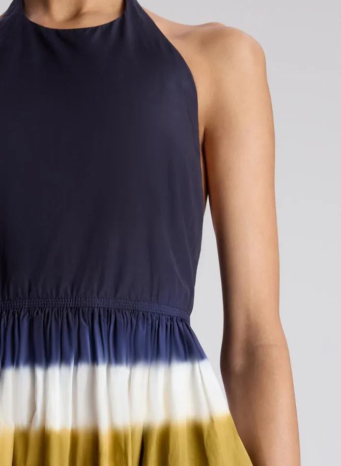 Women Dresses ALC Blake Dip Dye Midi Dress Whitenavy