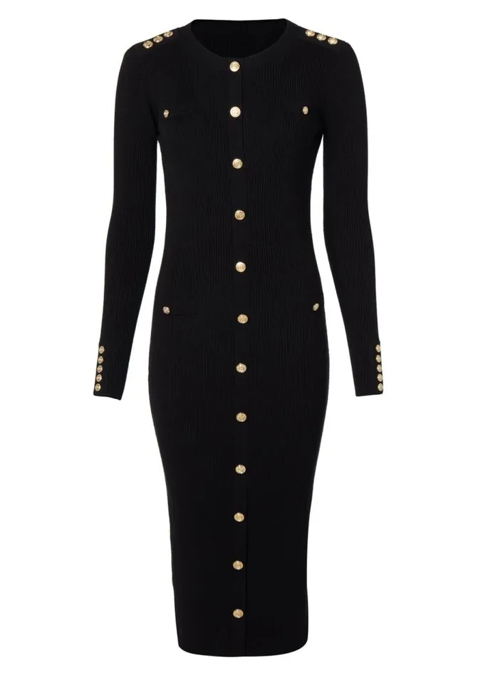 Women Dresses Holland Cooper Hepburn Midi Dress Black